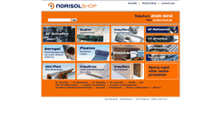 Desktop Screenshot of norisolshop.dk