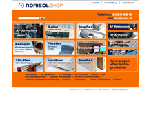 Tablet Screenshot of norisolshop.dk